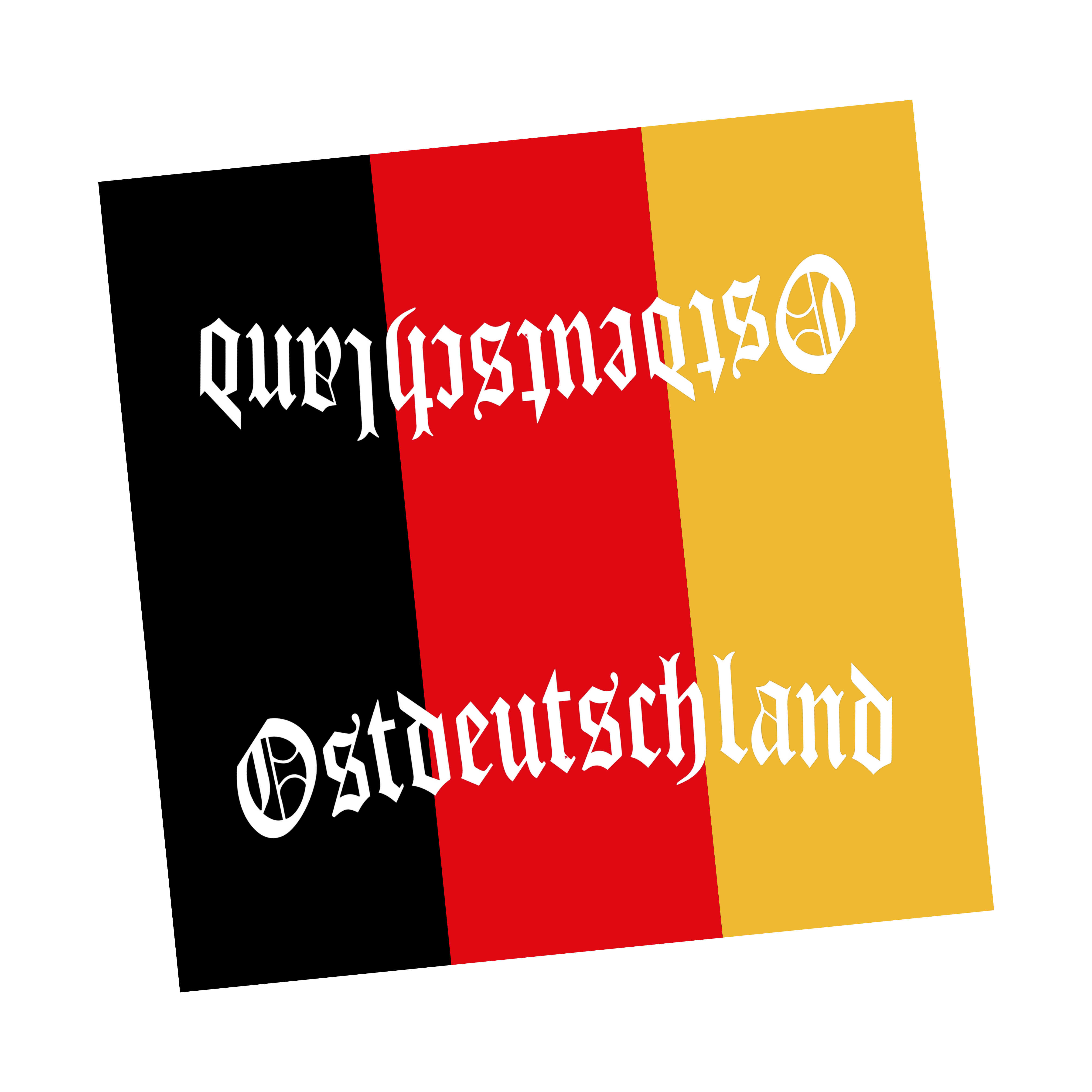 OSTDEUTSCHLAND mit Flagge (Lenkerpolster)